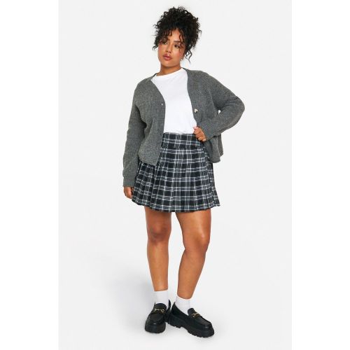 Grande Taille - Mini-Jupe À Carreaux - 56 - boohoo - Modalova