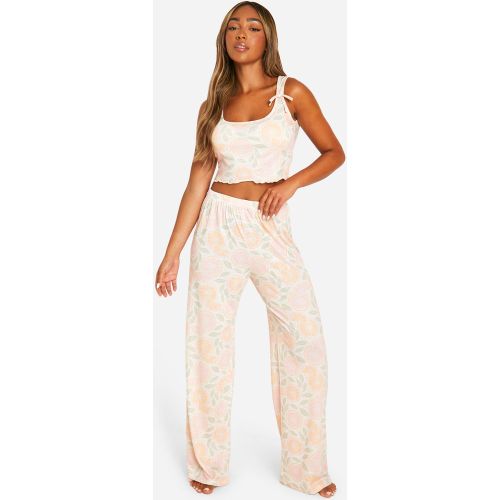 Pyjama À Imprimé Fruit Avec Chemise Et Pantalon - 34 - boohoo - Modalova