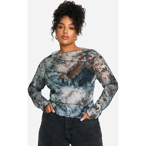 Grande Taille - Top À Coutures Apparentes - 50 - boohoo - Modalova