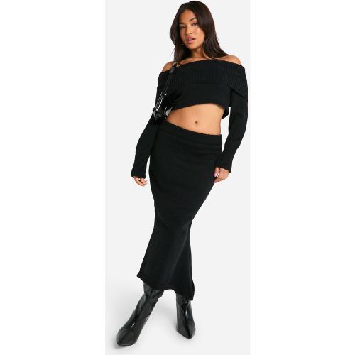 Petite" - Jupe Longue Sirène En Maille - S - boohoo - Modalova