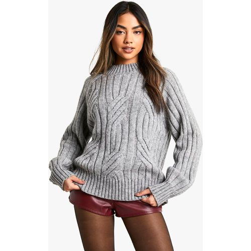 Pull En Maille Épaisse À Manches Bouffantes - S - boohoo - Modalova