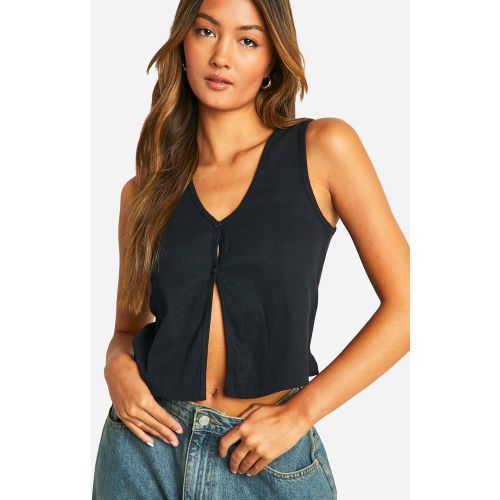 Top Sans Manches À Col V Sans Manches - S - boohoo - Modalova