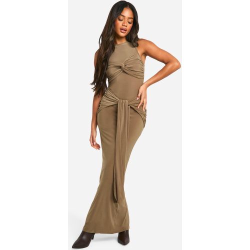 Robe Longue Froncée À Dos Nageur - 36 - boohoo - Modalova