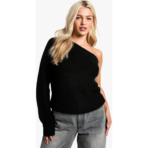 Pull Asymétrique En Maille - L - boohoo - Modalova