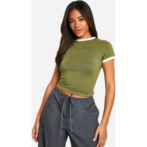 T-Shirt Basique En Jersey - 34 - boohoo - Modalova