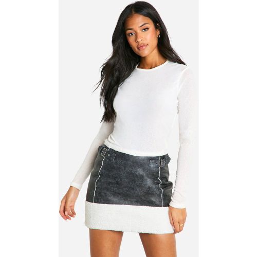 Tall" - Mini-Jupe Style Aviateur - 36 - boohoo - Modalova