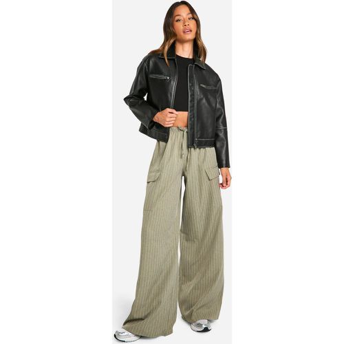 Tall" - Pantalon Large Utilitaire - 38 - boohoo - Modalova