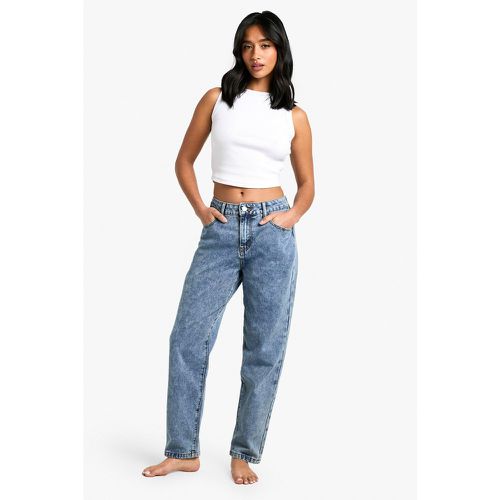 Petite" - Jean Mom Ajusté Basique - 12/26L - boohoo - Modalova