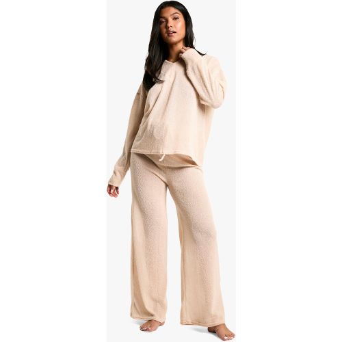 Maternité - Pantalon De Grossesse Large Texturé - 36 - boohoo - Modalova