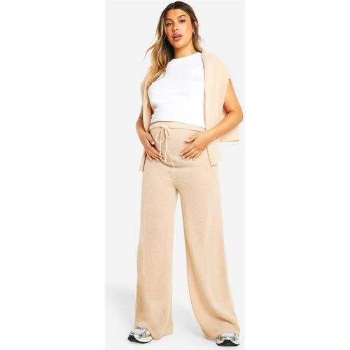 Maternité - Pantalon De Grossesse Large Texturé - 40 - boohoo - Modalova