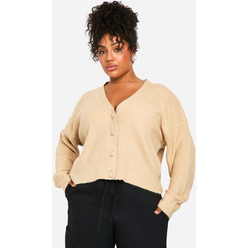 Grande Taille - Cardigan Oversize Boutonné - 44 - boohoo - Modalova