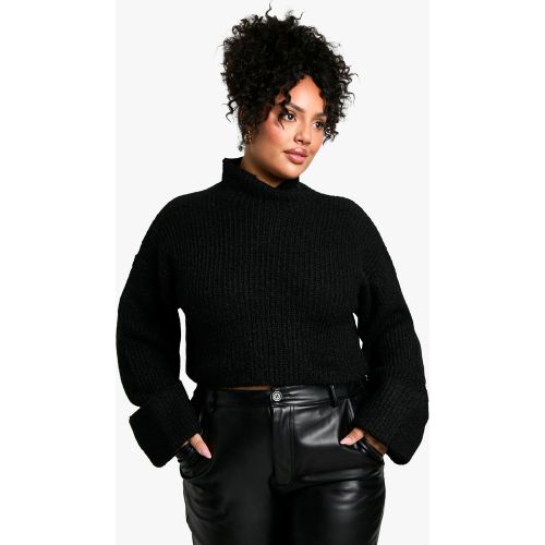 Grande Taille - Pull Court Oversize À Col Montant - 52 - boohoo - Modalova