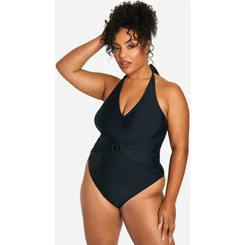 Grande Taille - Maillot De Bain À Anneau - 44 - boohoo - Modalova