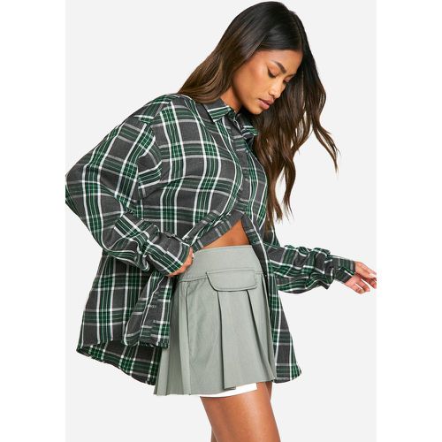 Chemise Oversize À Carreaux - 38 - boohoo - Modalova