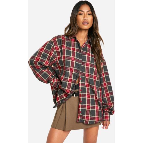 Chemise Oversize À Carreaux - 34 - boohoo - Modalova