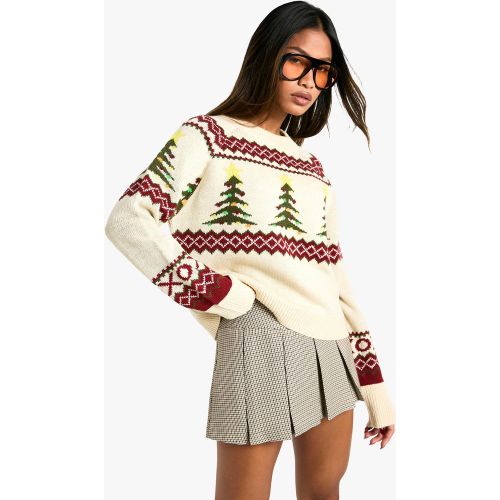 Pull De Noël Jacquard - S - boohoo - Modalova