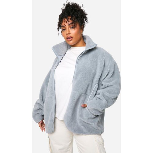 Grande Taille - Veste Oversize Zippée - 56 - boohoo - Modalova