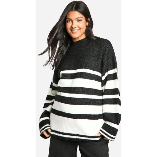 Maternité - Pull De Grossesse Oversize À Rayures - L - boohoo - Modalova