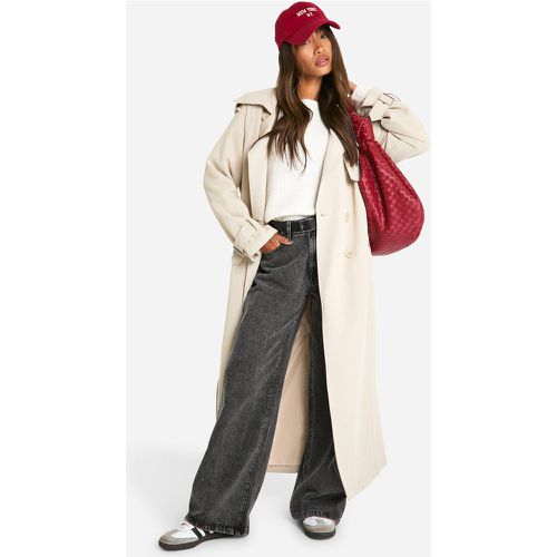 Trench Croisé Oversize - 40 - boohoo - Modalova