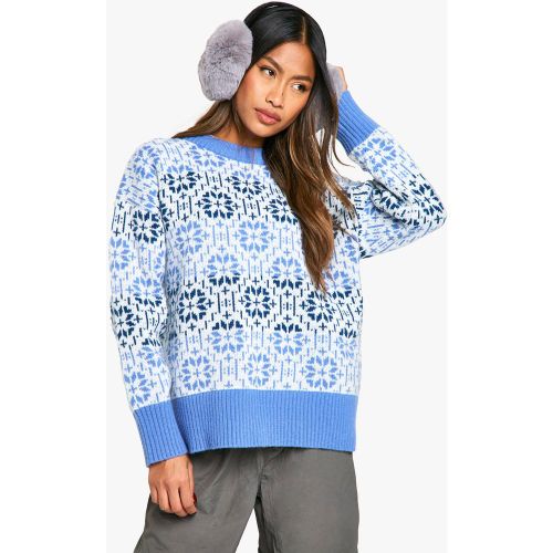 Pull Oversize En Maille Premium À Motif Jacquard - S - boohoo - Modalova