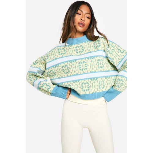 Pull En Maille Premium À Motif Jacquard - S - boohoo - Modalova