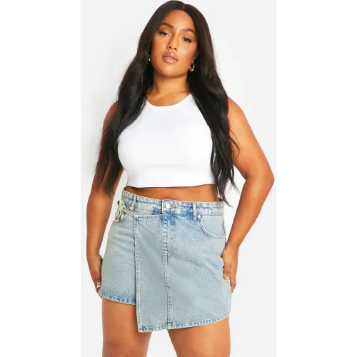 Grande Taille - Jupe-Short Nouée - 44 - boohoo - Modalova