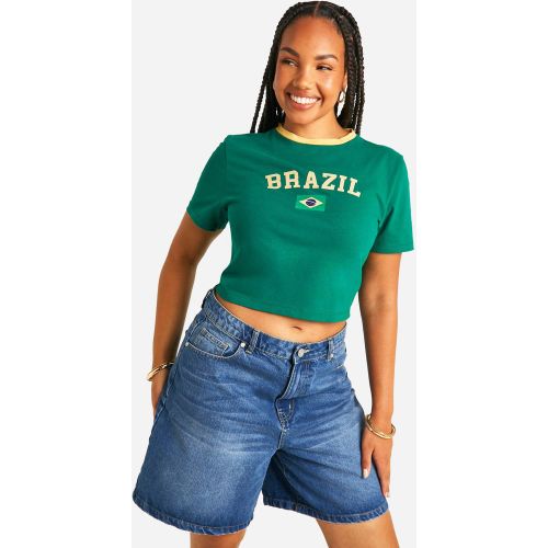 Grande Taille - T-Shirt À Imprimé Brésilien - 44 - boohoo - Modalova