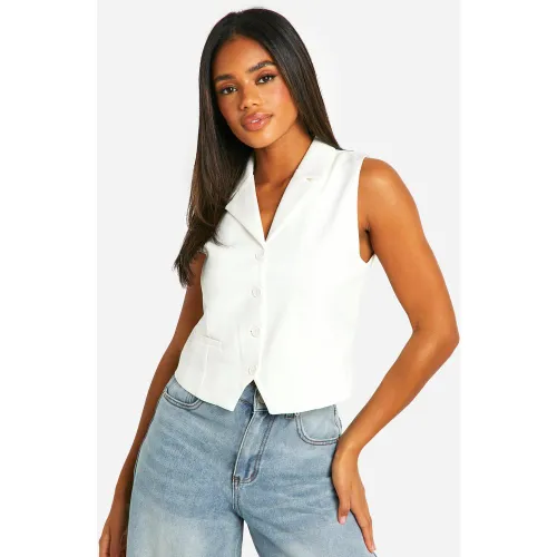 Gilet De Costume Tissé Sans Manches - S - boohoo - Modalova