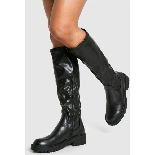 Bottes Hautes À Plateforme - 36 - boohoo - Modalova