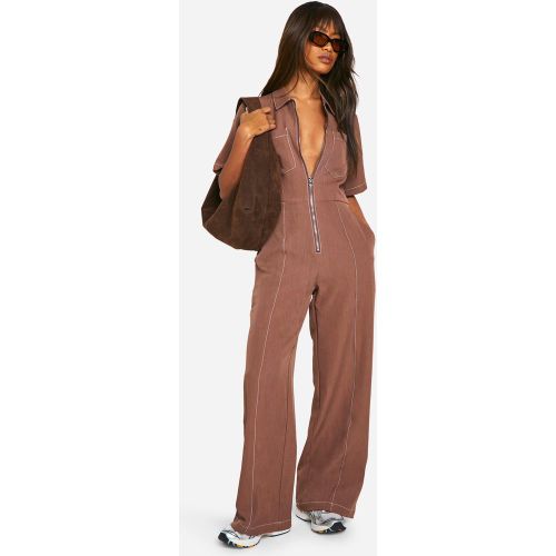 Combinaison Zippée Utilitaire - 42 - boohoo - Modalova