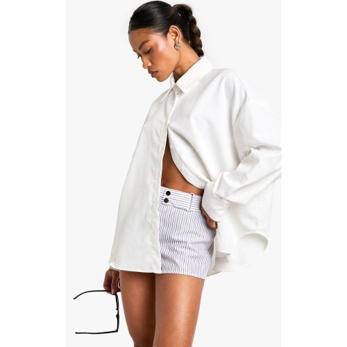 Short De Costume À Rayures Fines - 34 - boohoo - Modalova