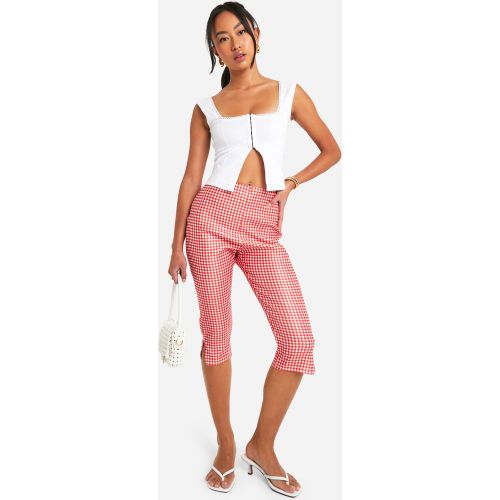 Pantalon Capri À Imprimé Vichy - 40 - boohoo - Modalova