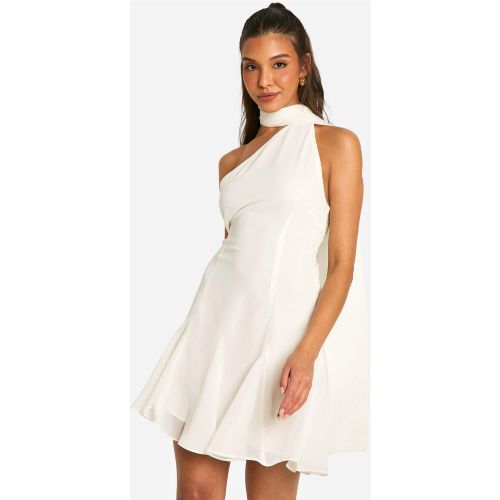 Robe Courte En Mousseline De Soie À Coutures Apparentes - 36 - boohoo - Modalova