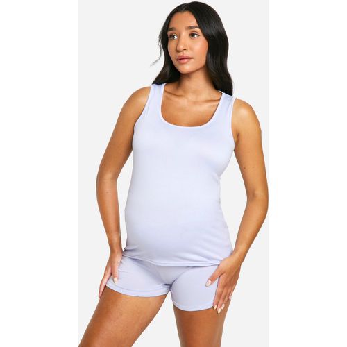 Maternité - Ensemble De Grossesse Confort Avec Débardeur Et Short - 40 - boohoo - Modalova