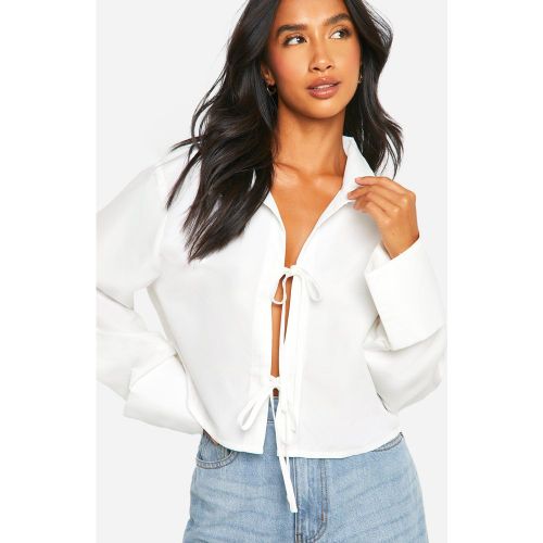 Petite" - Chemise À Manches Retroussées - 34 - boohoo - Modalova