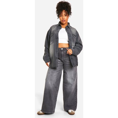 Grande Taille - Jean Délavé - 48 - boohoo - Modalova