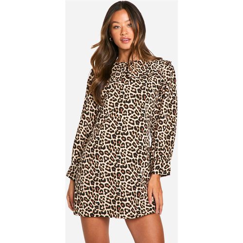 Tall" - Robe Léopard À Manches Larges - 38 - boohoo - Modalova