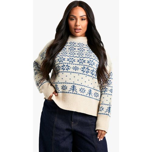 Grande Taille - Pull En Maille Premium À Motif Jacquard - 16/18 - boohoo - Modalova