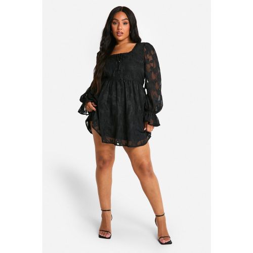 Grande Taille - Robe Patineuse Fleurie - 44 - boohoo - Modalova
