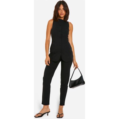 Ensemble Avec Gilet Long Sans Manches Et Pantalon Slim - 42 - boohoo - Modalova