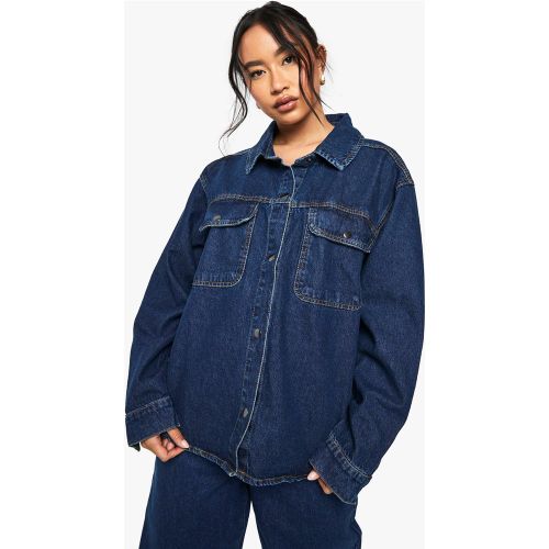 Chemise En Jean Oversize - 34 - boohoo - Modalova
