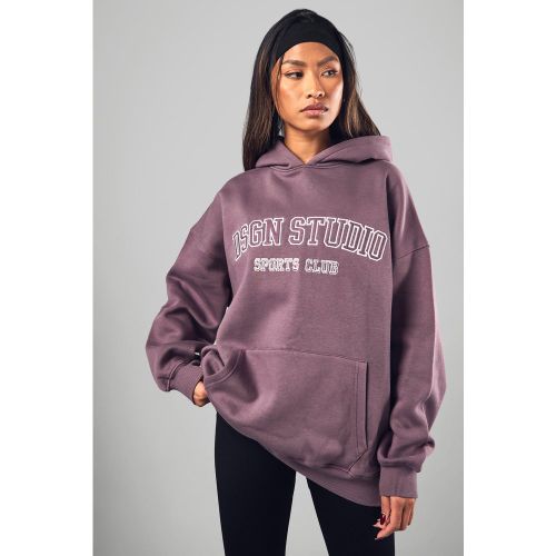 Sweat À Capuche Oversize À Slogan Dsgn Studio - S - boohoo - Modalova