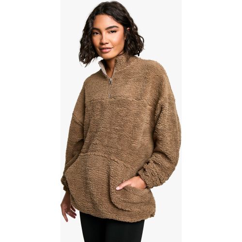 Tall" - Sweat En Polaire À Col Zippé - S - boohoo - Modalova