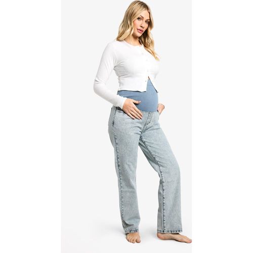 Maternité - Jean De Grossesse Mom Oversize - 40 - boohoo - Modalova