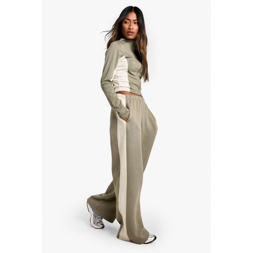 Ensemble Color Block Avec Top À Manches Longues Et Jogging - S - boohoo - Modalova