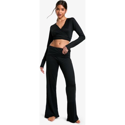 Pantalon Large Doux - 34 - boohoo - Modalova