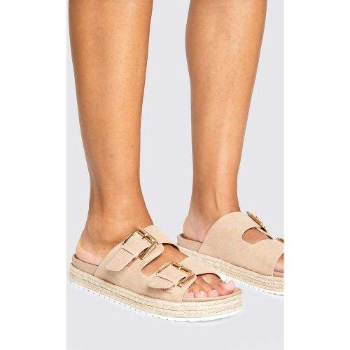 Sandales À Plateforme Avec Boucles - 36 - boohoo - Modalova