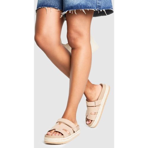 Claquettes À Plateforme En Synthétique - 36 - boohoo - Modalova