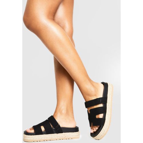 Claquettes À Plateforme En Synthétique - 36 - boohoo - Modalova