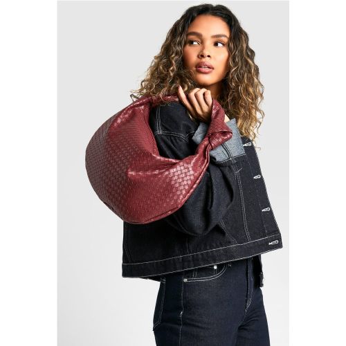 Sac À Main Oversize Noué Tissé - One Size - boohoo - Modalova